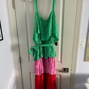 NWT Eloquii tiered maxi dress 24